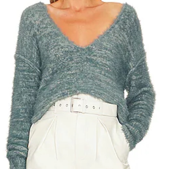 Free People Sweaters - Free People Serendipity V Neck Sweater in Storm Combo